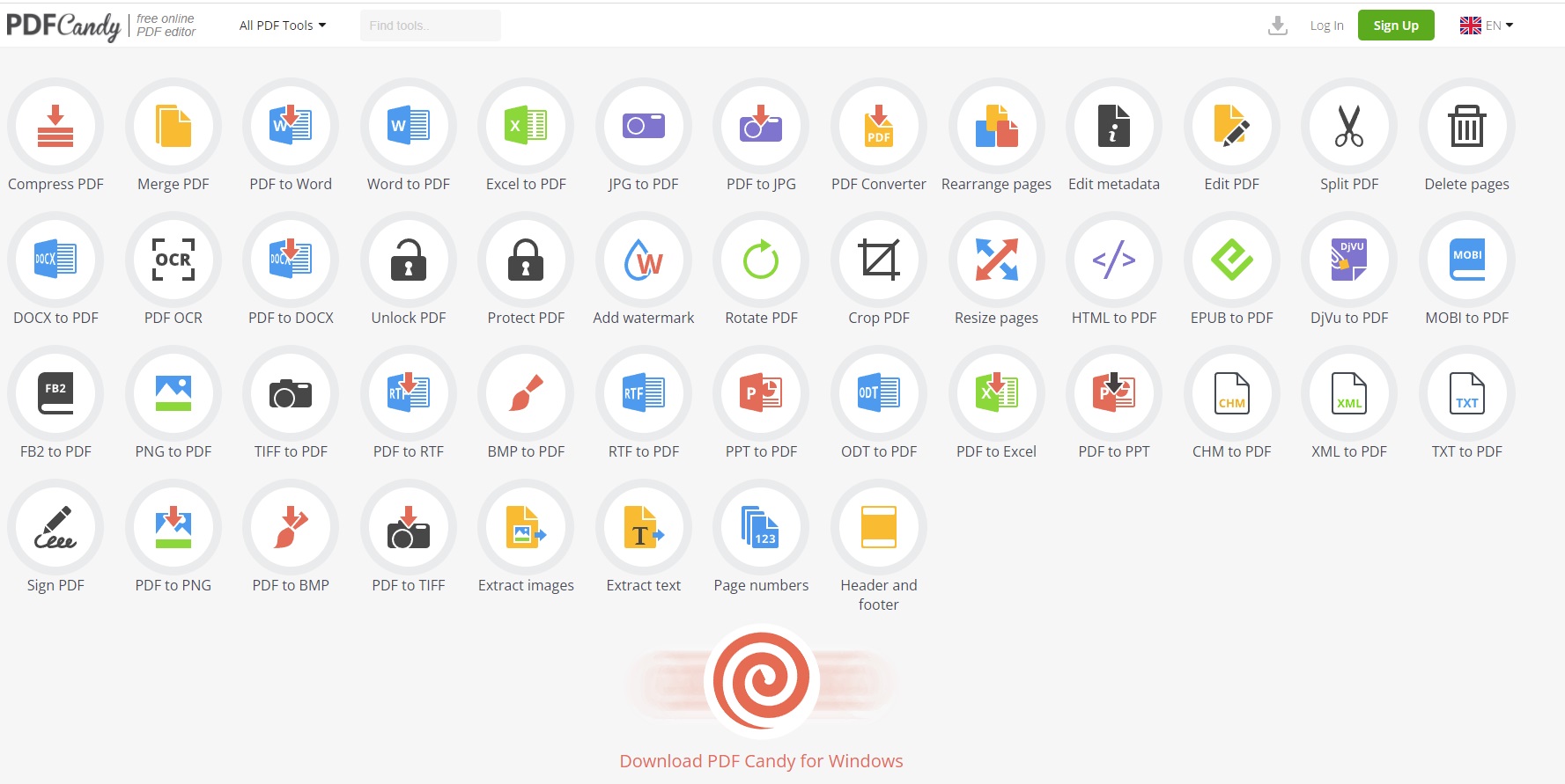 PDF Candy - Best free PDF editor