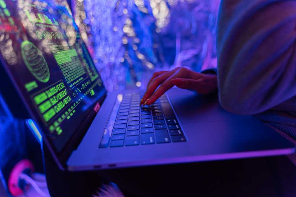 Hacker on a laptop