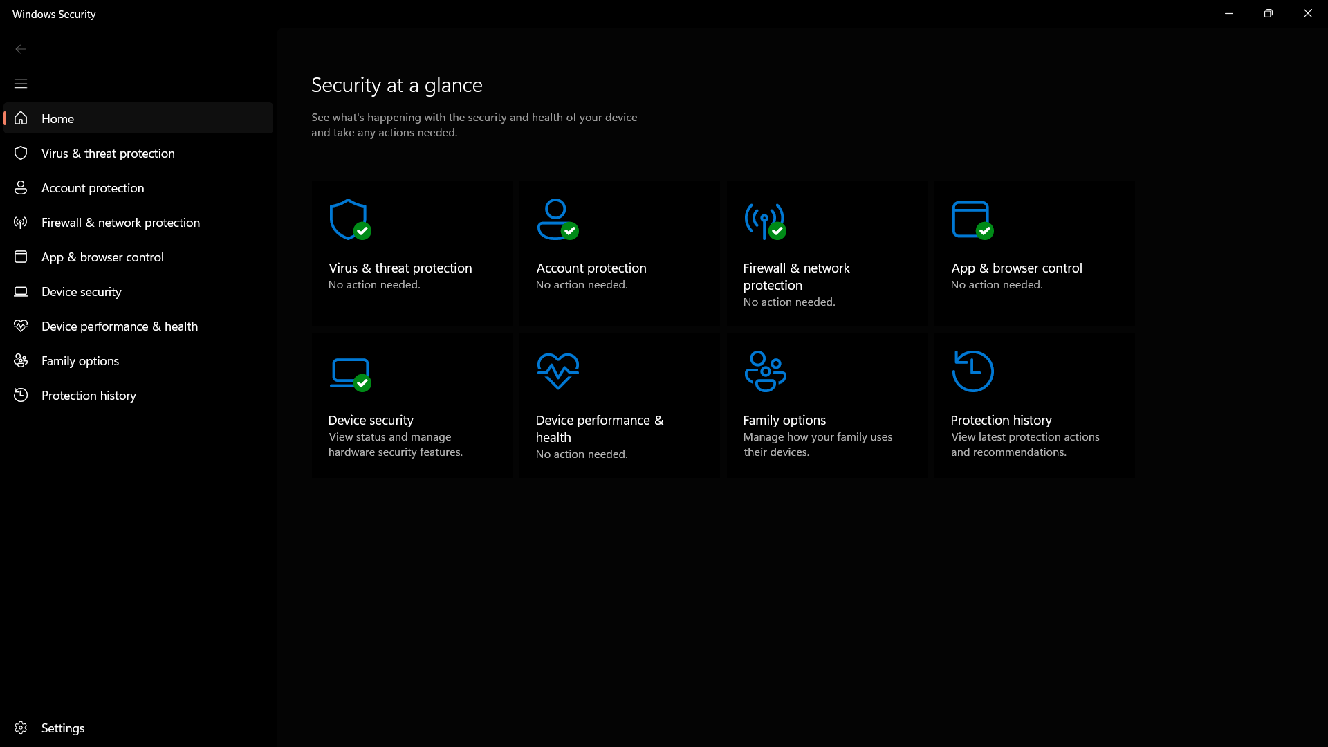 Windows Security - Best free antivirus